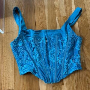 PRINCESS POLLY BLUE CORSET